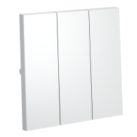 Клавиши для выключателя/переключателя трехклавишного Voltum S70 (белый матовый) VLS000502