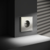 Розетка встраиваемая VOLTUM S70 с заземлением (шелк) VLS040104 Розетка встраиваемая VOLTUM S70 с заземлением (шелк) VLS040104
