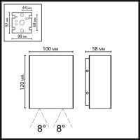 Светильник настенный светодиодный Odeon Light ARROW 7188/10WL