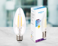 Филаментная лампа Filament LED C37-F 6W E27 4200K (60W)