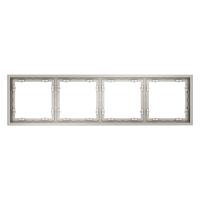 Рамка пластиковая VOLTUM S70 на 4 поста, (кашемир) VLS100403
