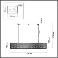 Люстра хрустальная светодиодная Odeon Light PANTA 4926/48L