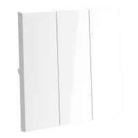 Клавиши для выключателя/переключателя трехклавишного Voltum S70 (белый глянцевый) VLS000501