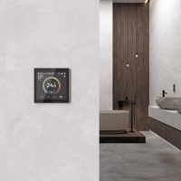 Умный сенсорный терморегулятор с LCD дисплеем Werkel (дымчатый) W1851104 a071605