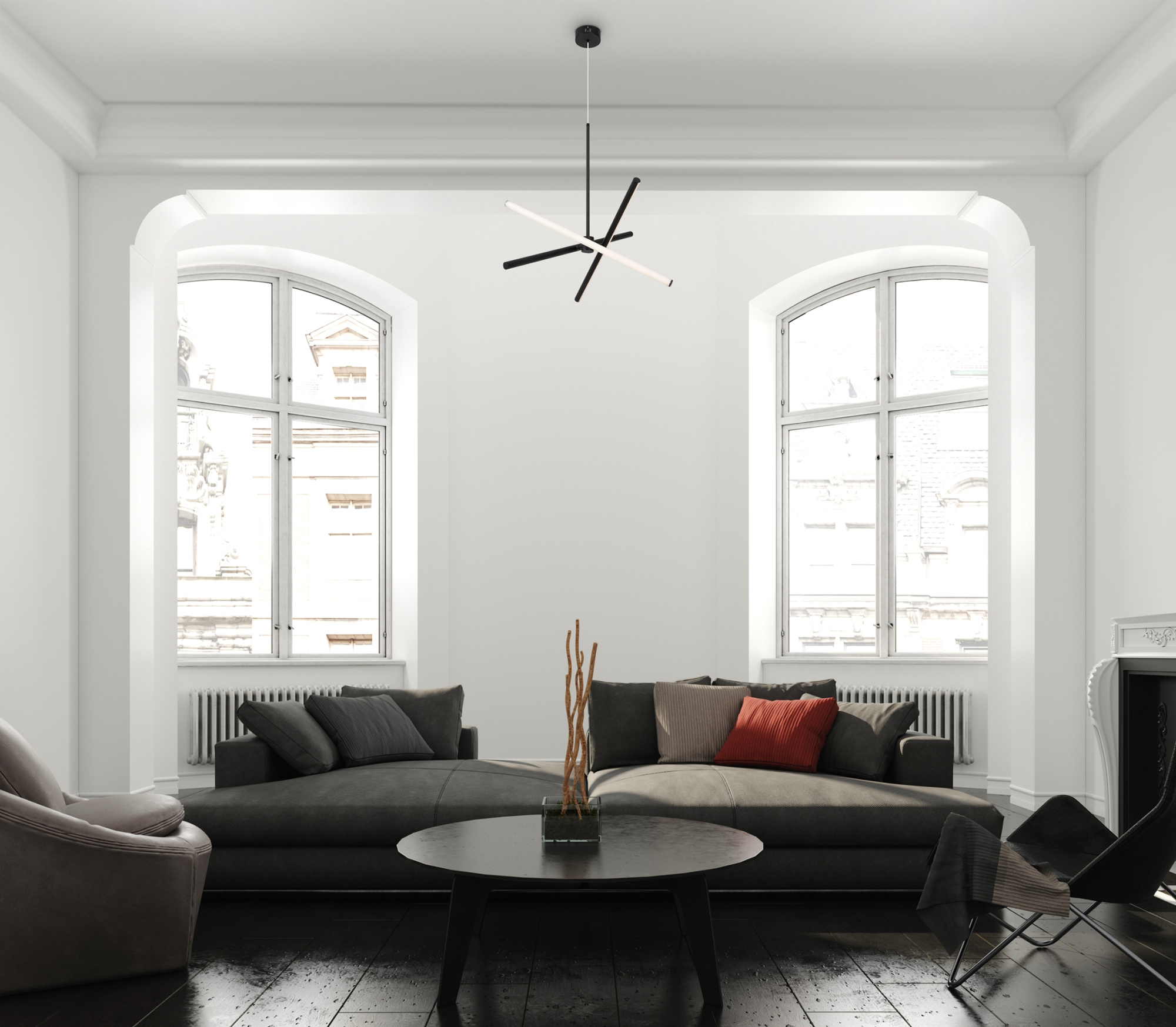 Люстра подвесная светодиодная Freya Artwork FR6069PL-L65B