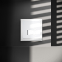 Датчик движения встраиваемый VOLTUM S70, (белый глянцевый) VLS070501