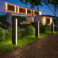 Ландшафтный светодиодный светильник Elektrostandard Flat 1538 TECHNO LED черный a053316