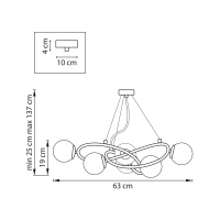 Люстра подвесная Lightstar Globo 799063