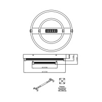 Светильник потолочный светодиодный Sonex TRECKY 7665/55LR
