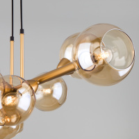 Подвесная люстра Eurosvet Roger 70113/8 янтарный a047076