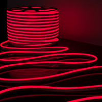 Гибкий неон 220V 9,6W 120Led односторонний красный, 50м Elektrostandard LS001 220V a040595