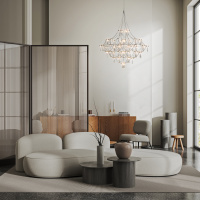 Люстра подвесная светодиодная Freya Amela FR6138PL-L44BS