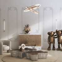 Люстра подвесная светодиодная Maytoni Rim MOD058PL-L74BK