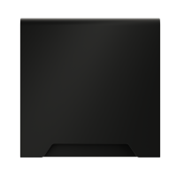 Накладка для розетки с заземлением, защитными шторками и крышкой Voltum S70 (черный матовый) VLS000808