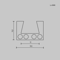 Шинопровод однофазный Maytoni Elasity TRX160-115B