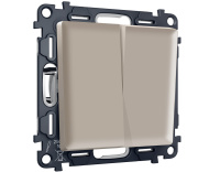 Комплект механизма 2-клавишного перекрестного выключателя Ambrella Volt MA MA363030