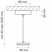 Подвес универсальный трековый для однофазных треков 505XXX Lightstar Barra 505177