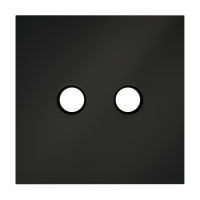 Накладка для розетки телевизионной оконечной TV+SAT Voltum S70 (черный матовый) VLS001608