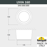 Накладной светильник FUMAGALLI LIVIA 160 3A9.000.000.LXD1L