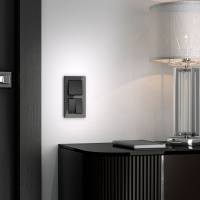 Выключатель одноклавишный черный Werkel Hammer W1210008 4690389161971 a052054