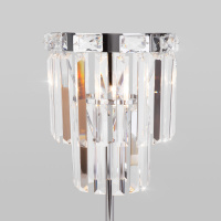 Настольная лампа Eurosvet Elegante 01136/1 хром/прозрачный хрусталь Strotskis a060647