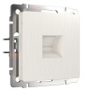 Телефонная розетка RJ-11 перламутровая рифленая Werkel W1182013 4690389124303 a051181