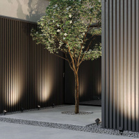 Уличный грунтовый светодиодный светильник Maytoni Ares O309FL-L8B3K