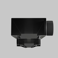 Диффузор с гексагональной сеткой, линейный, для натяжного потолка, черный, КСД тип 2 Maytoni Aero ARC-LD-SC-000012
