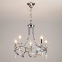 Подвесная люстра Eurosvet Adelia 60064/5 хром 00000082087