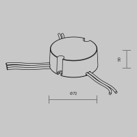 Источник тока (драйвер) 36Вт 10-42В Maytoni Dali Lighting control 721028