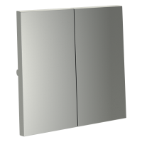 Клавиши для выключателя/переключателя двухклавишного Voltum S70 (сталь) VLS000305