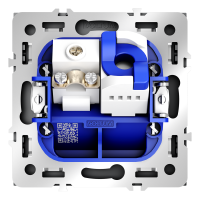 Розетка телевизионная встраиваемая TV+RJ45 кат. 6 Voltum S70 (графит) VLS060707