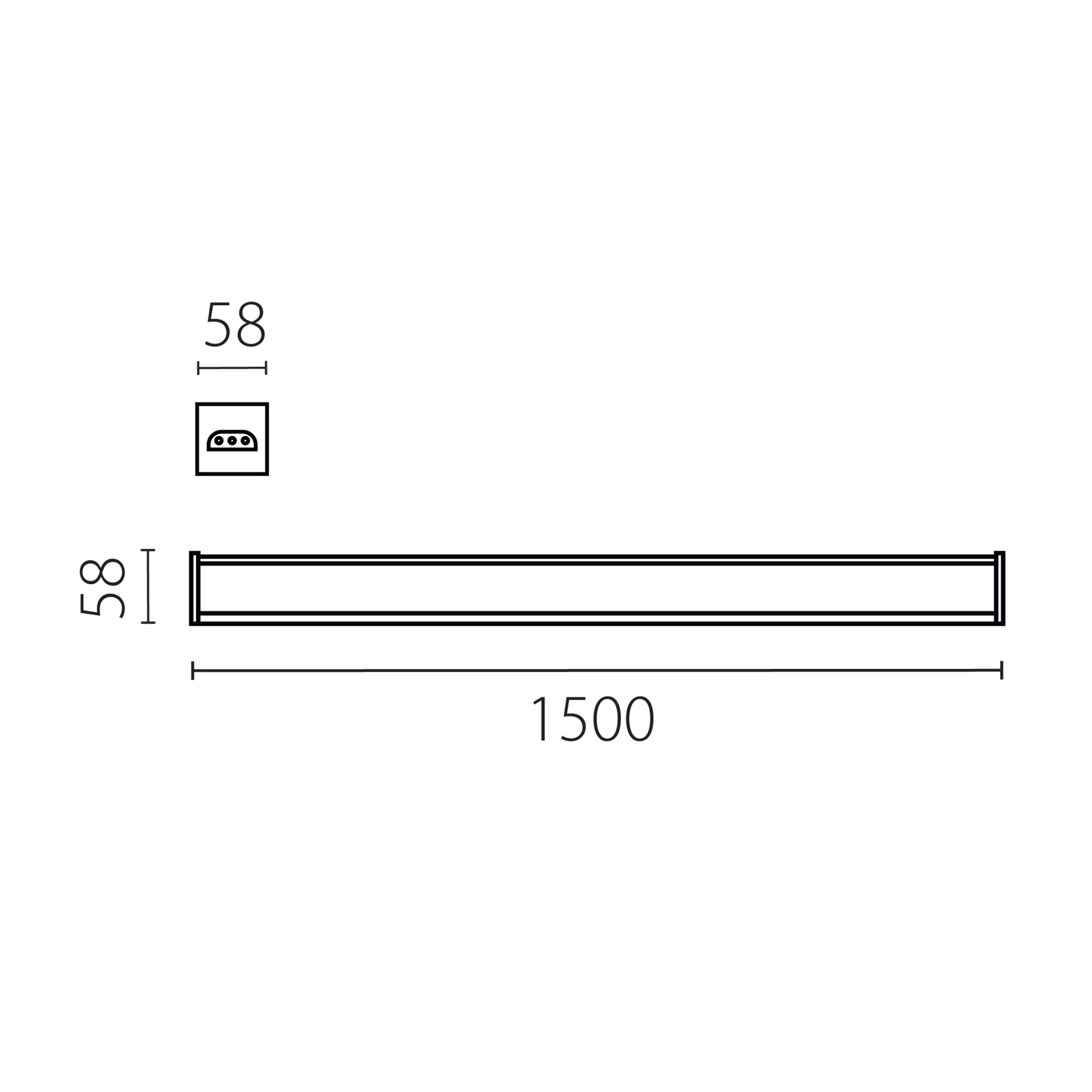 Линейный светильник светодиодный Lightstar Trito 456607
