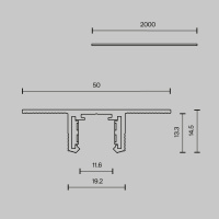 Шинопровод Maytoni Exility X Busbar trunkings TRX239-422.12B