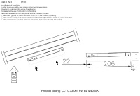 Трековый однофазный светодиодный светильник Crystal Lux CLT 0.33 001 6W BL M3000K