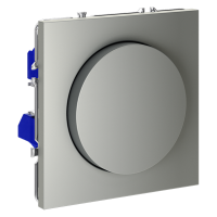 Светорегулятор встраиваемый VOLTUM S70 поворотно-нажимной 600 Вт, (сталь) VLS070305