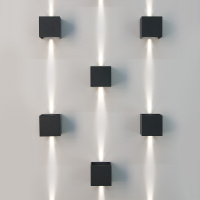 Уличный настенный светильник Elektrostandard Winner 1548 TECHNO LED черный a038410