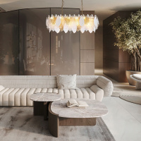 Люстра подвесная Bogates Leaf 370 золото