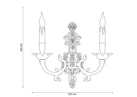 Бра Lucia Tucci FIRENZE W1781.2 antique gold