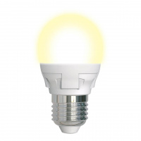 Лампа светодиодная диммируемая Uniel E27 7W 3000K матовая LED-G45 7W/3000K/E27/FR/DIM PLP01WH UL-00004303 Лампа светодиодная диммируемая Uniel E27 7W 3000K матовая LED-G45 7W/3000K/E27/FR/DIM PLP01WH UL-00004303