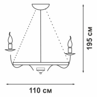 Люстра подвесная Vitaluce V1801/16+8