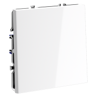 Выключатель встраиваемый VOLTUM S70 одноклавишный (белый глянцевый) VLS010101