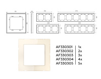 Рамка 4-постовая Ambrella Volt ALFA Platos AF330304