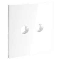 Накладка для розетки телевизионной оконечной TV+SAT Voltum S70 (белый глянцевый) VLS001601