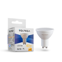 Лампа светодиодная диммируемая GU10 5W 2700K Voltega Simple 7238