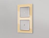 Лицевая панель для 1-клавишных выключателей с подсветкой QUANT Ambrella Volt ALFA AP5020