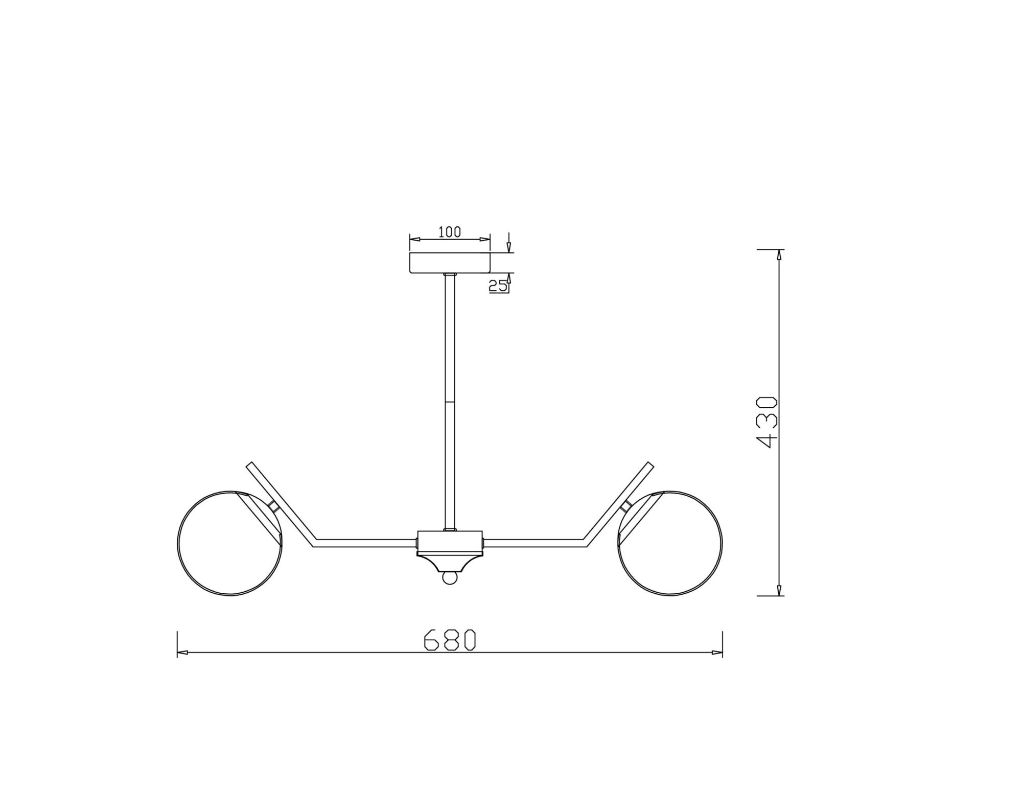 Люстра на штанге Freya Moonrock FR5173PL-06BS
