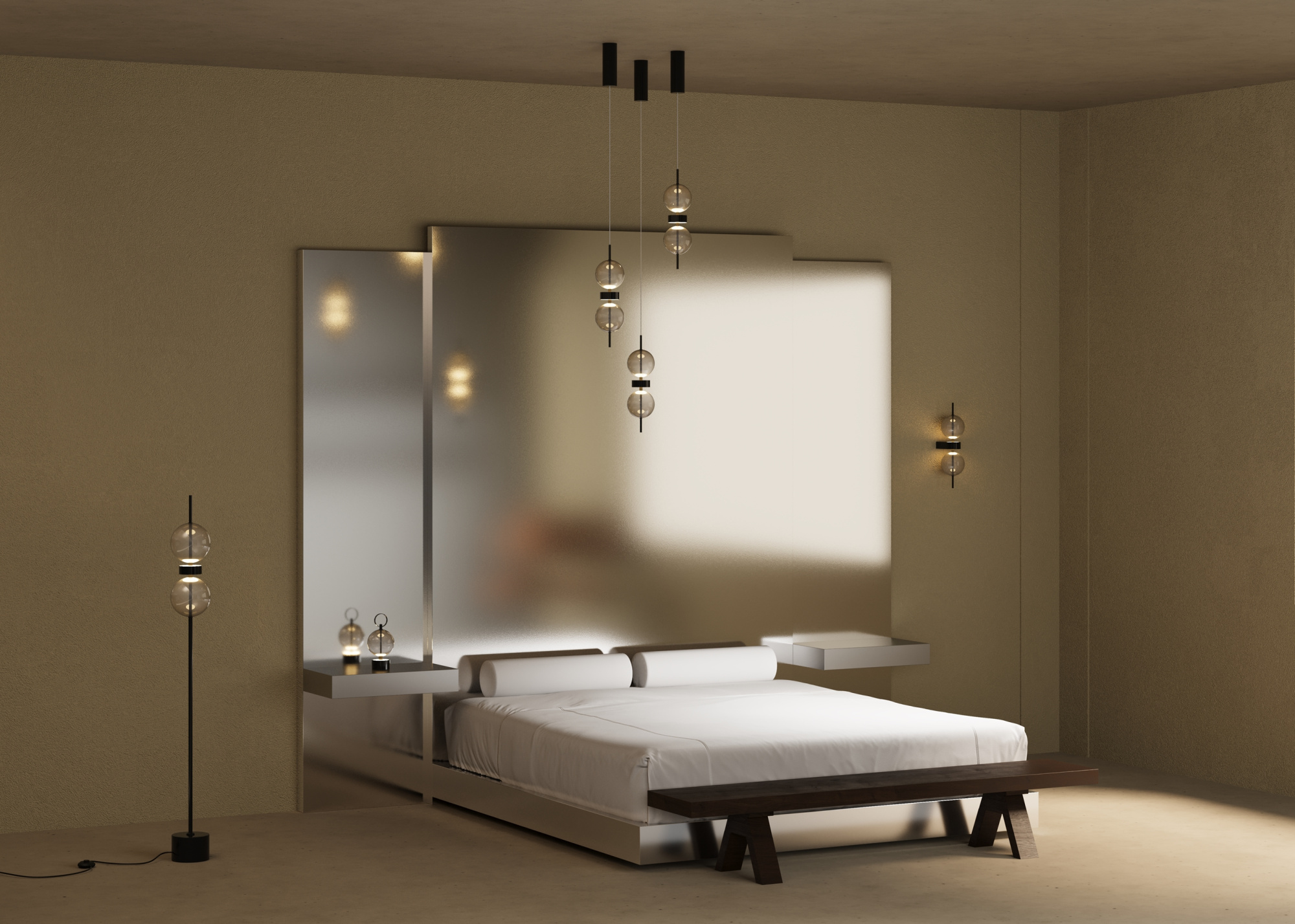 Торшер светодиодный Maytoni Double Moon MOD478FL-L15B3K