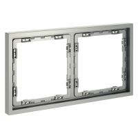 Рамка пластиковая VOLTUM S70 на 2 поста, (сталь) VLS100205