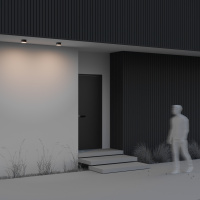 Уличный потолочный светодиодный светильник Maytoni Zon IP O430CL-L15B3K